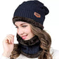 Beanie Wool Cap With Neck Warmer