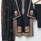 Elegant Black Embroidered 3-Piece Suit – Premium Collection